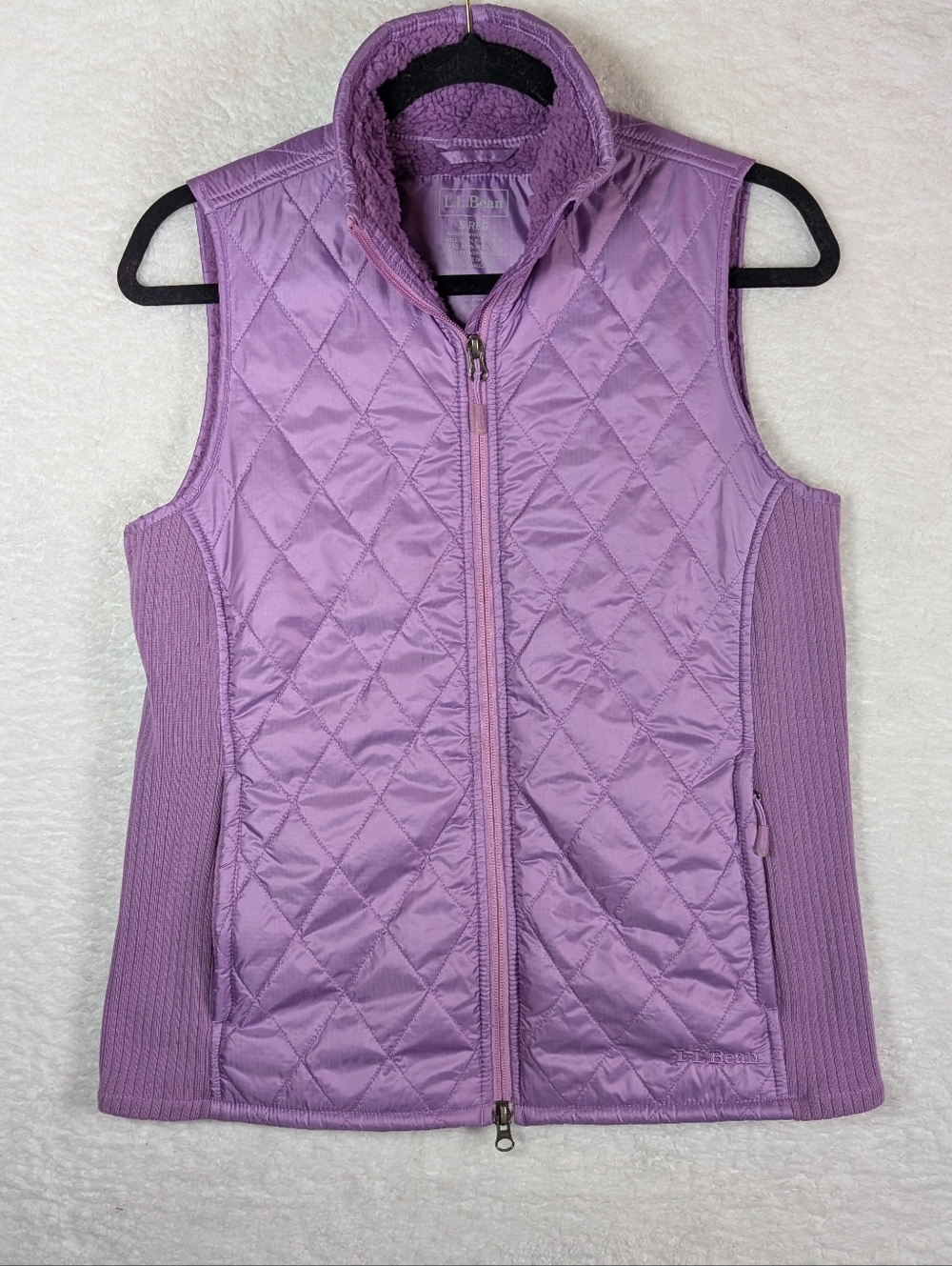 287-L.L. Bean Quilted Lavender Women's Vest